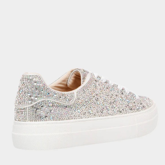 Betsey Johnson Sidney Sneaker in Rhinestone, Size 7 New in Box - Picture 7 of 8